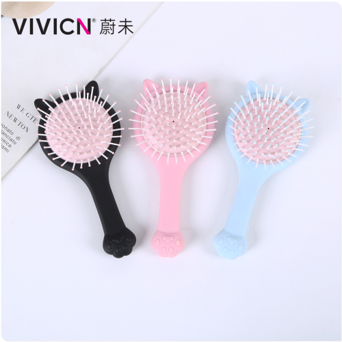 [Weiwei] Air Cushion Cat‘s Paw Comb Mirror Set Two in One Portable Carry-on INS Good-looking Cute