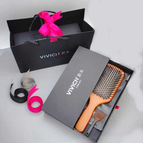 [Weiwei] Beech Wooden Comb Gift Set Comb Cleaning Comb Gift Girls Gifts Wooden Comb Massage Comb