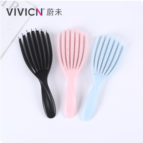 [weiwei] fluffy comb hair cushion curly hair comb women‘s special long hair anti-static hair root rib comb