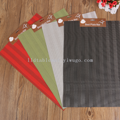 Factory Direct Sale Placemat Textilene Table Mat Washable Eco-friendly Table Cloth Plate Mat for Daily Use