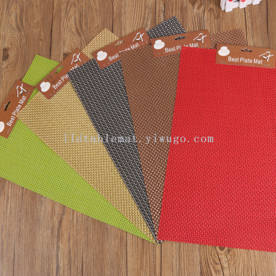 Fashion Western-Style Placemat Non-Slip Plate Mat Textilene Placemat Washable Environmental Protection Table Cloth