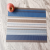 Textilene Placemat Heat Insulation PVC Western-Style Placemat Non-Slip Table Mat Thickened Striped Woven Coffee Pad