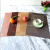 Textilene Placemat Insulation Western-Style Placemat PVC Non-Slip Table Mat Thickened Diagonal Square Dining Mat