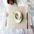 Nordic Style PVC Jacquard Textilene Placemat Non-slip Table Mat Coffee Pad Tea Mat Fashion household placemat