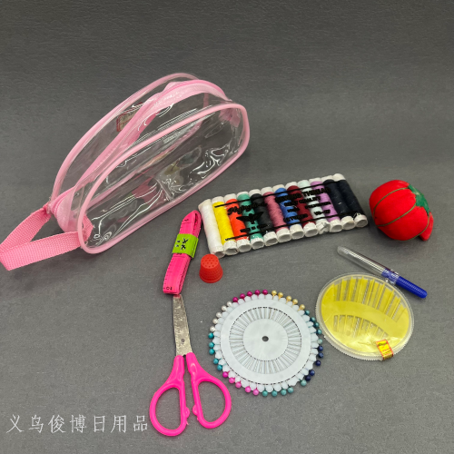 [junbo] transparent semicircle sewing kit sewing kit portable sewing kit combination travel style