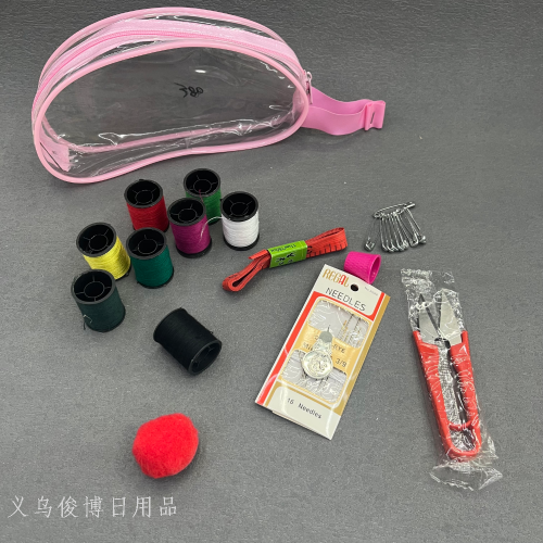 [junbo] transparent semicircle sewing kit sewing kit convenient sewing kit combination set travel style