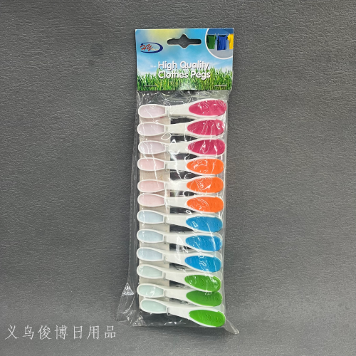 [Junbo] 12 PCs Plastic Clip Socks Clip Windproof Clip Photo Clip Clothespin Clothes Windproof Quilt Clip