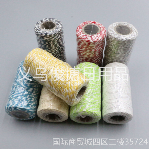 diy handmade color cotton thread rope western point box double strand packaging decorative rope a variety of options