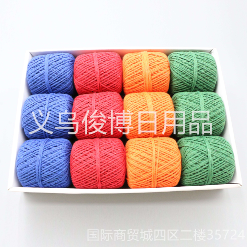 9-strand cotton twine hook hat hollow waffle bag knitting thread crochet lace thick olio thread worker