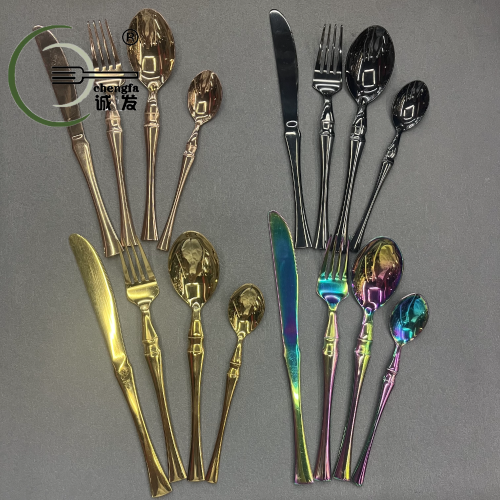 [Chengfa] Spoon Fork Knife， Fork and Spoon Tableware European Elegant 304 Stainless Steel Knife， Fork and Spoon Knife， Fork and Spoon Hotel Tableware