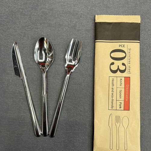 environmental protection disposable stainless steel tableware stainless steel tableware spoon fork