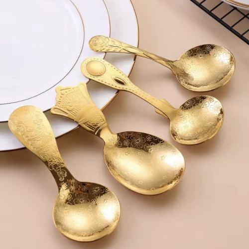 chengfa tableware kitchen supplies tableware knife， fork and spoon spoon children spoon suit spoon tea spoon flower spoon
