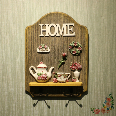 European Retro Kitchen Hook Hanging Key Clothes Hook Creative Wooden Wall Rack Room Decorative Wall Hangings Wall Decorations
