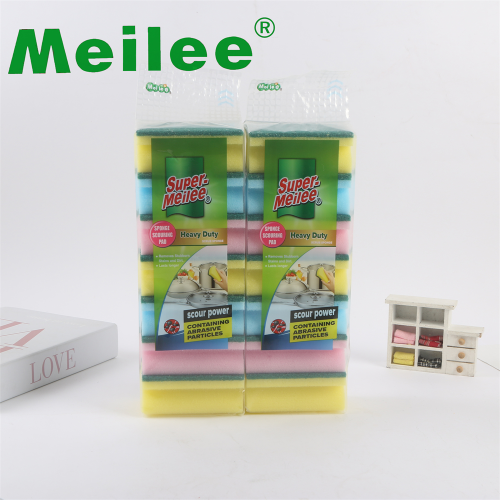 【Meilee】7片袋装工字型海绵块百洁布海绵擦砂去污海绵擦刷锅