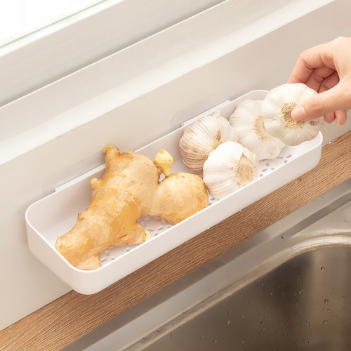 收纳筐壁挂厨房收纳盒收纳篮盒子墙上悬挂调料置物架