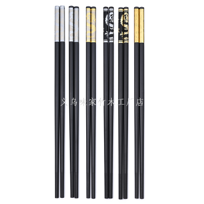 Vekoo Bamboo Factory Store Genuine High-End Hotel Commercial Household High Temperature Resistant Paint-Free Wax-Free Meal Alloy Chopsticks