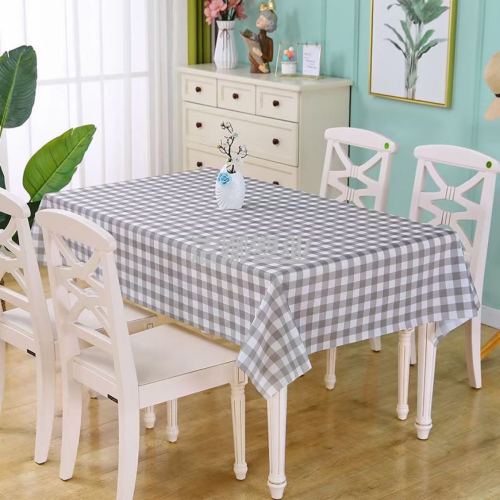 peva thickened waterproof and oilproof anti-fouling small square plaid tablecloth tablecloth 137 * 183cm for other sizes， please consult
