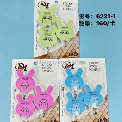 Plastic Cartoon Paste Hooks Different Items Are Not Mixed, You Can Choose Strong Hooks