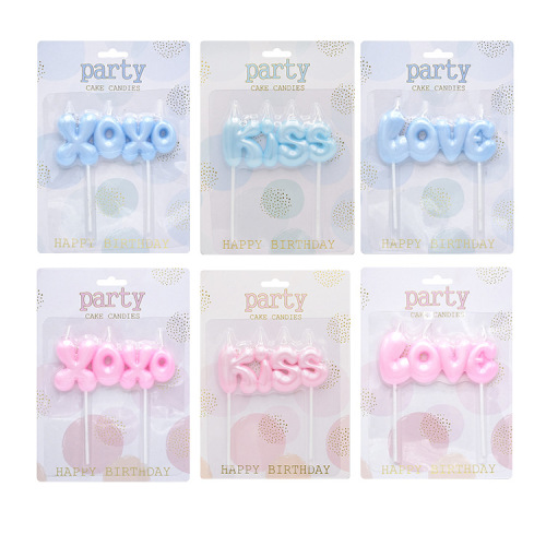 happy birthday candle colorful celebration decoration birthday candle scene layout pearlescent candle suit wholesale