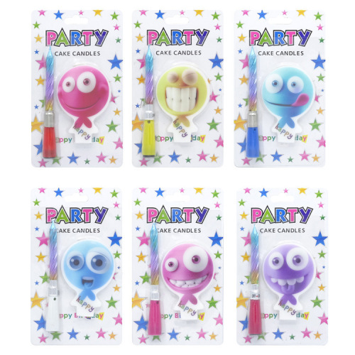 wholesale musical candle gradient color thread candle birthday candle baking products party supplies decoration candle