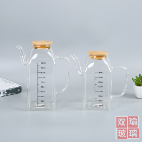 multi-specification large capacity transparent kitchen glass oiler household oil bottles multi-functional kitchen soy sauce bottle seasoning bottle