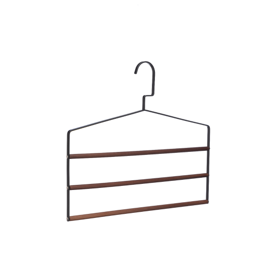 Wooden Trousers Hanger Pants Hanger Multifunctional Wardrobe Multi-Layer Pants Rack Trouser Press Home Non-Slip Solid Wood Hanging Storage Fantastic