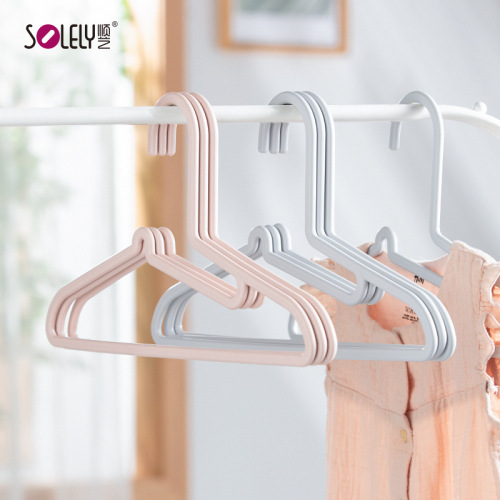 children‘s collar hanger household hanger clothes plastic trumpet baby clothes rack infant hanger children‘s hanger