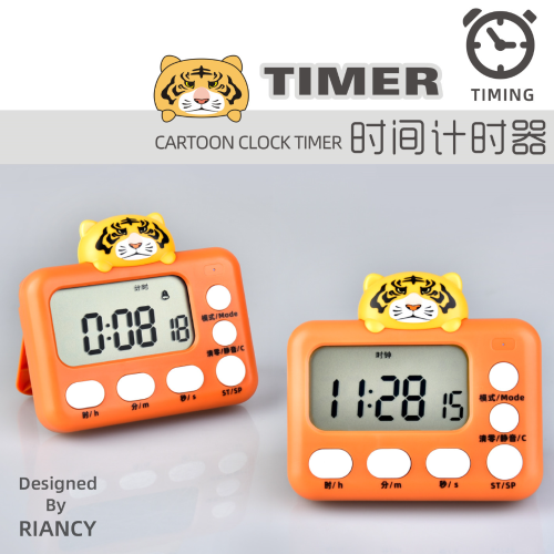 large screen children student portable visual time management electronic stopwatch timer kitchen timer reminder