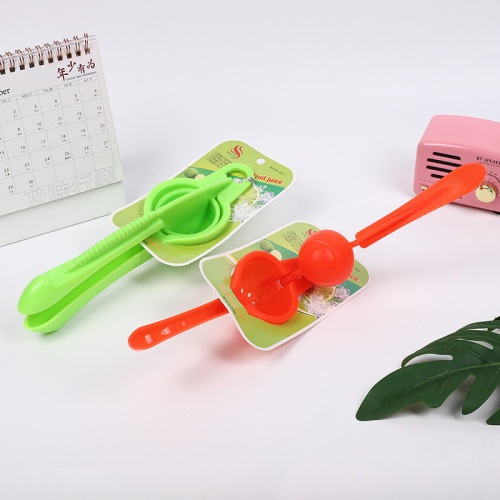 创意不锈钢手动柠檬夹 家用橙子果汁迷你压榨器 挤柠檬压汁榨汁器