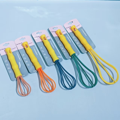 竹节柄彩色手持打蛋器 厨房鸡蛋奶油打发器