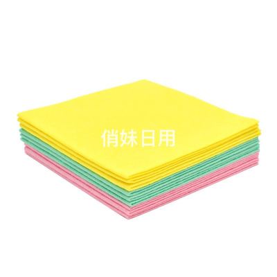Manufacturers Supply German Cloth Folding Cloth Lazy Rag Kitchen Clean Water Absorption Polyester Oil-Free Cloth