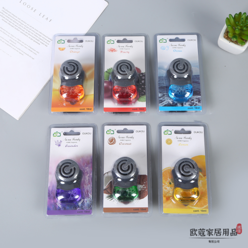 transparent suction card packaging small cans car air outlet aromatherapy car perfume interior light fragrance car perfume bottle
