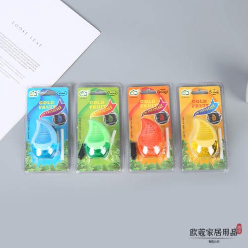 mango-shaped car air outlet perfume air conditioner air outlet aromatherapy car car cleaning agent factory direct sales
