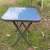 Folding Square Table 60*60 Household Small Apartment Dining Table Dormitory Rental House Folding Dining Table Tempered Glass Folding Table