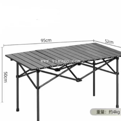Outdoor Folding Square Table Camping Picnic Portable Folding Square Table Long 120 * Wide 55*50
