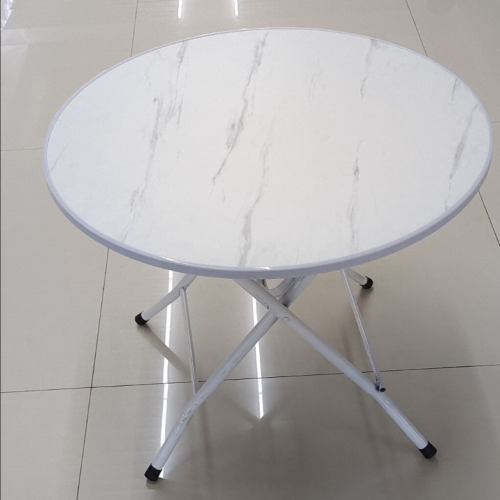 simple round table household stall portable dining small table folding bedroom dining table