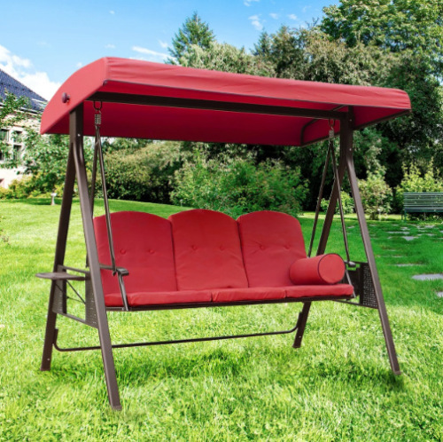 export e-commerce three-person outdoor swing chair courtyard swing garden villa rocking chair balcony swing