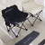 Outdoor Chair Camping Fishing Stool Picnic Bench Art Sketch Moon Chair Folding Chair Lightweight