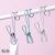 Color clip Hook bathroom towel hanging metal storage stationery photo band little clip stainless steel long tail clip
