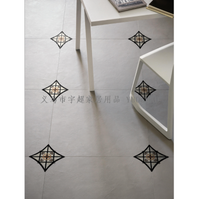 Waterproof No-Skid Floor Decorative Sticker Tile Diagonal Decorative Sticker Thickening and Wear-Resistant Living Room Floor Seam Decoration Floor Vision