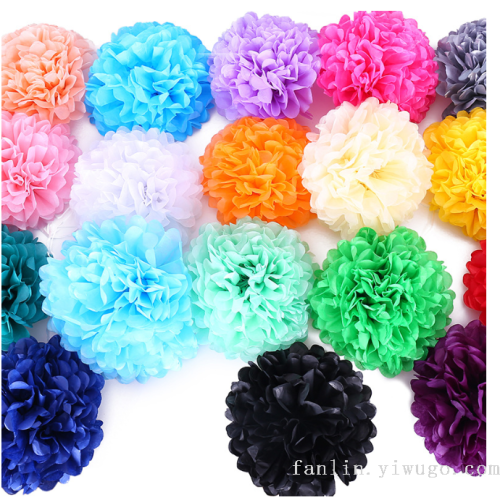 6-Inch 15cm Paper Flower Ball DIY Paper Flower Ball European and American Popular Wedding Christmas Decoration Factory Wholesale Direct Sales