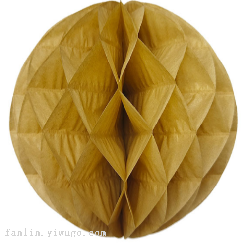 25cm Paper Honeycomb Ball Hanging Decoration Color Honeycomb Lantern round Honeycomb Lantern Pendant Ornament Supplies