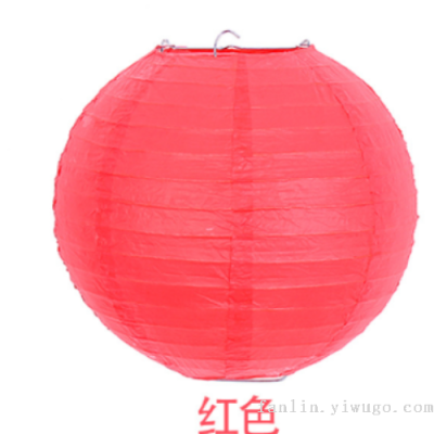 Colorful Chinese Lantern Mid-Autumn Festival Red Chinese Lantern Handmade DIY round Lantern Shopping Mall Decoration