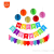 Creative Style Paper Flower Ball Paper Fringe Set Colorful Fishtail Bunting Latte Art Party Hanging Flag Birthday