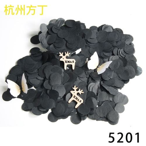 spot 2.5cm round row paper scrap monochrome 10 g/pack transparent bounce ball balloon filler decorative debris