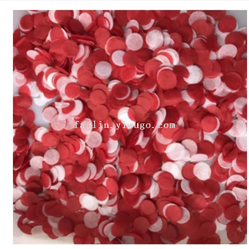 cross-border hot selling confetti paper 2.5cm balloon filled paper scrap pieces color wedding throws round paper