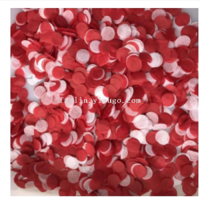 Cross-Border Hot Selling Confetti Paper 2.5cm Balloon Filled Paper Scrap Pieces Color Wedding Throws round Paper