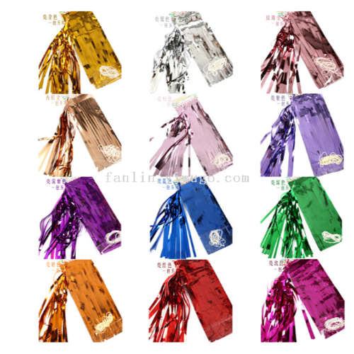 cross-border pet bright color paper fringe 5 pcs/bag wedding birthday background tassel decoration european and american party bright color