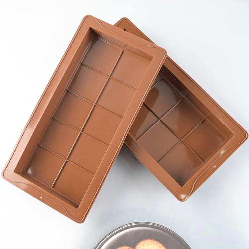 跨境新款1英寸深超大块迪拜巧克力模具diy冰格肥皂慕斯硅胶蛋糕模