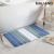 High Quality New Microfiber Stripe Color Matching Carpet Home Bedroom Floor Mat Absorbent Non-Slip